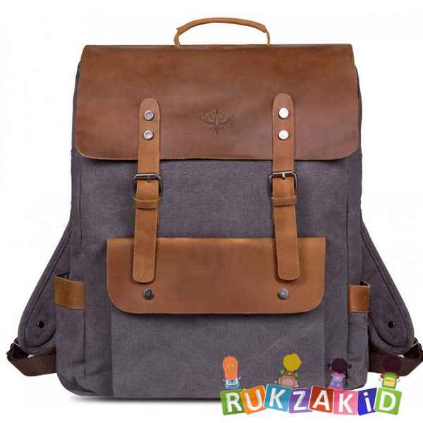 Рюкзак Ginger Bird Грог 25 с боковыми карманами Серый