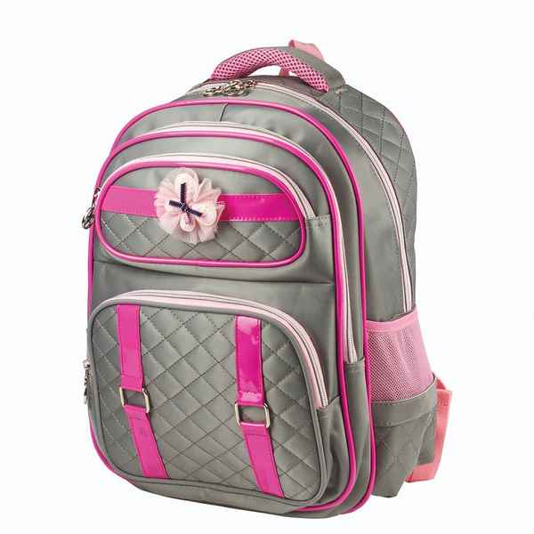 Школьный рюкзак BRAUBERG стёганый Грэй