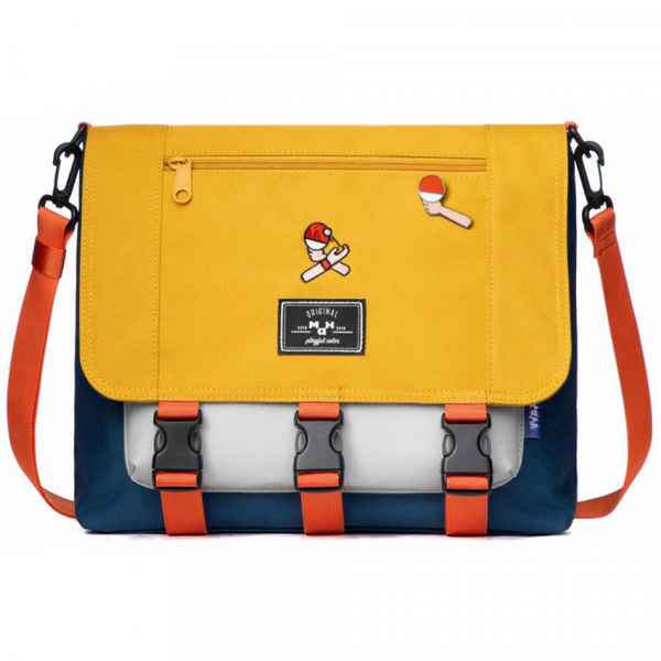 Сумка плечевая Mr. Ace Homme M200162S01 желтый/темно-синий/светло-серый