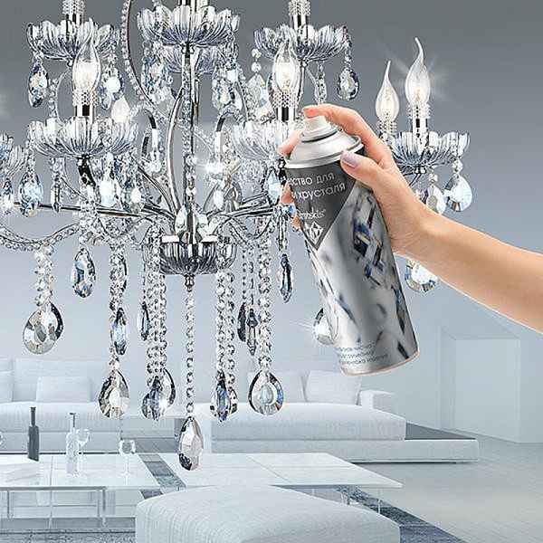 Правила отмывания хрустальных люстр