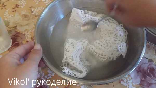 Как накрахмалить вязаную салфетку крахмалом и другими способами