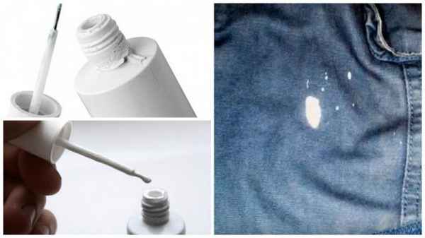 Чем вывести пятна от штрих-корректора с одежды