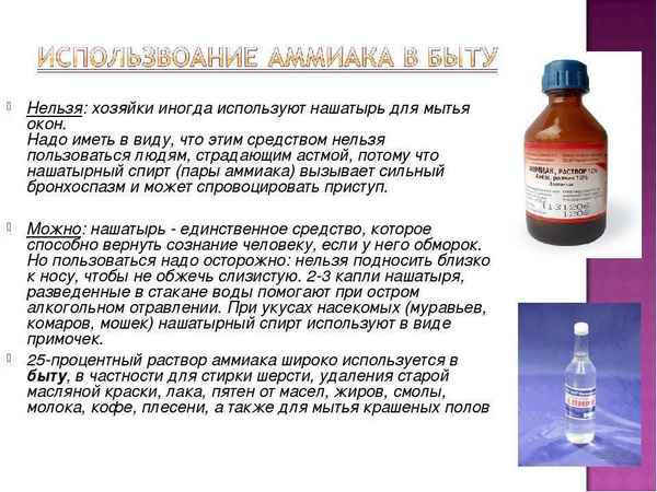 Как приготовить раствор с нашатырным спиртом для стекол