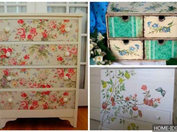 Декупаж на мебели своими руками. Пошаговые инструкции с фото.