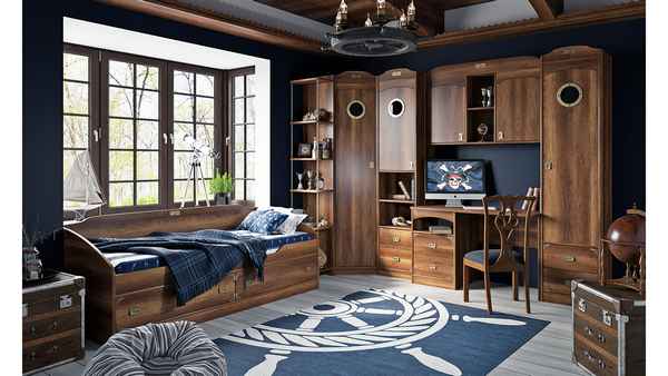 Выбор мебели в комнату для мальчика: фото стилей в интерьере