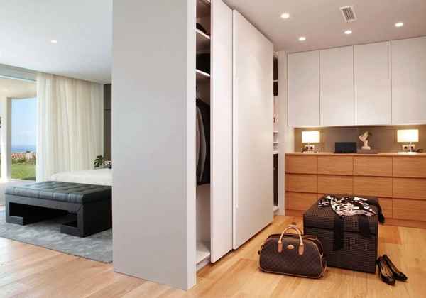 Шкаф-перегородка для красивого и эффективного зонирования