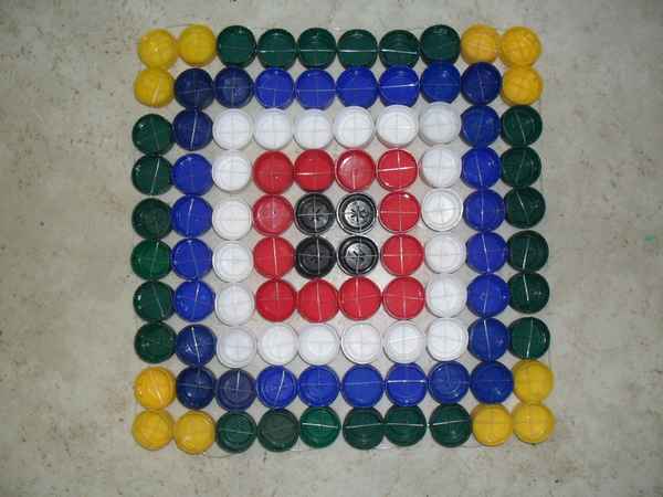 Как сделать массажный коврик из крышек от пластиковых бутылок пошагово