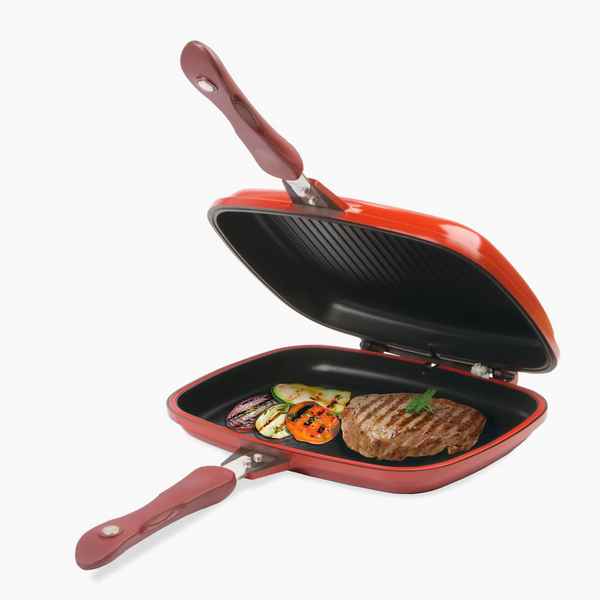 Двухсторонняя сковорода с антипригарным покрытием: особенности, как пользоваться, сковородка-блинница и сковородка-гриль, сковородка "Мастер жар"