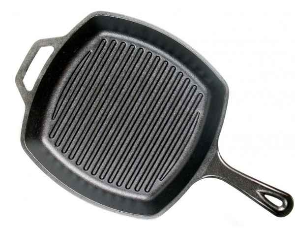 Американская сковорода Lodge: чугунные сковороды-гриль, квадратная Lodge Skillet, круглая посуда