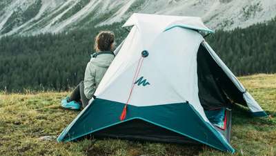 Палатка 2 Seconds Easy 2 QUECHUA - Снаряжение для лагеря Походы, кемпинг -...