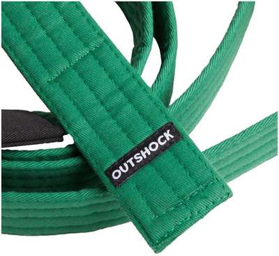 ПОЯС ДЛЯ БРАЗИЛЬСКОГО ДЖИУ-ДЖИТСУ 500 ЗЕЛЁНЫЙ ДЕТСКИЙ OUTSHOCK - купить в интернет-магазине