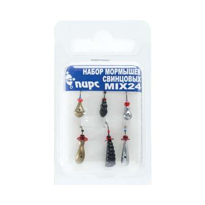 Набор мормышек MIX24 для зимней рыбалки PIRS - купить в интернет-магазине