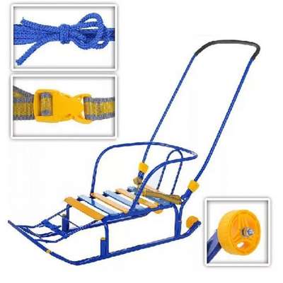 Санки детские «Тимка 5 комфорт+» (арт. Т5К+) синие NIKA - купить в интернет-магазине