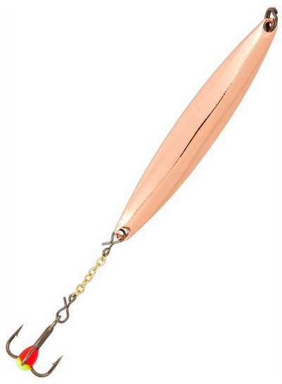 Блесна вертикал. зим. Lucky John NAIL BLADE с цеп. и тр. 55мм C блистер RIBOLOV SERVICE - купить в интернет-магазине