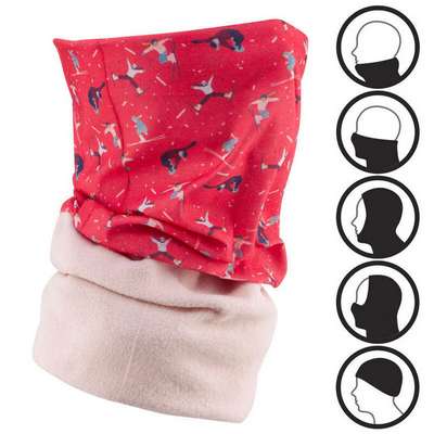 ШАРФ-ВОРОТНИК ЛЫЖНЫЙ ДЕТСКИЙ РОЗОВЫЙ HUG PIXEL WEDZE - купить в интернет-магазине