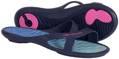 ШЛЕПАНЦЫДЛЯ БАССЕЙНА ЖЕНСКИЕ СИНИЕ  SLAP 500 LAY NABAIJI - купить в интернет-магазине