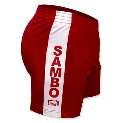 ШОРТЫ ДЛЯ САМБО 500 КРАСНЫЕ ДЛЯ ВЗРОСЛЫХ SAMBO - купить в интернет-магазине