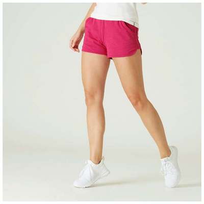 ШОРТЫ ИЗ БИОХЛОПКА ЖЕН. DOMYOS - Одежда для фитнеса Фитнес, танцы - В продаже...