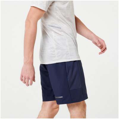 ШОРТЫ ДЛЯ БЕГА МУЖСКИЕ RUN DRY+ ТЕМНО-СЕРЫЕ KALENJI - купить в интернет-магазине