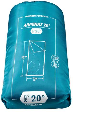 СПАЛЬНЫЙ МЕШОК ARPENAZ 20° ДЕТ QUECHUA - Снаряжение для лагеря Походы, кемпинг...