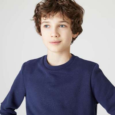 Свитер с круглым воротом для детей темно-синий DOMYOS - купить в интернет-магазине