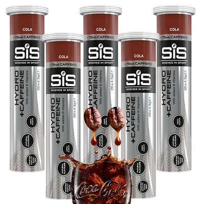 Таблетки растворимые с электролитами и кофеином GO HYDRO+CAFFEIN 20 штук, кола SCIENCE IN SPORT - купить в интернет-магазине