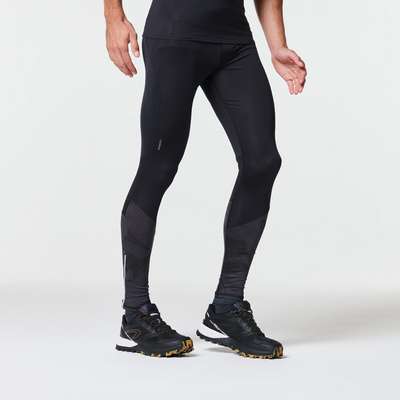 Тайтсы для трейлраннинга мужские черно-серые EVADICT - купить в интернет-магазине
