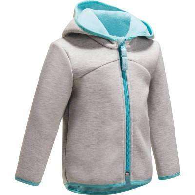 Толстовка на молнии с капюшоном детская серая DOMYOS - купить в интернет-магазине