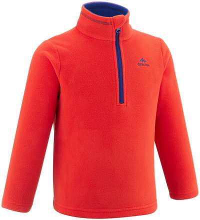 Толстовка походная для детей 7–15 лет бежевая MH100 QUECHUA - купить в интернет-магазине