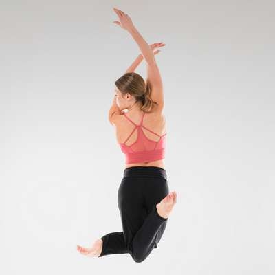 Топ для современного танца женский бежевый DOMYOS - купить в интернет-магазине