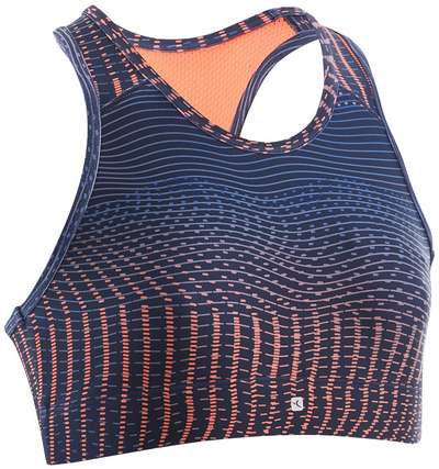 Топ S500 для девочек сине-коралловый DOMYOS - купить в интернет-магазине