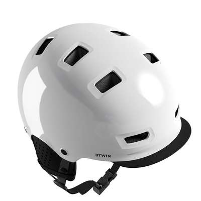 Велосипедный шлем VILLE 500 белый BTWIN - купить в интернет-магазине