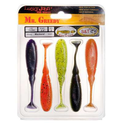 Виброхвосты LJ Pro Series MISTER GREEDY 3