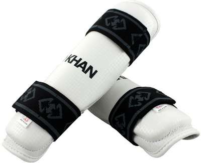 ЗАЩИТА ГОЛЕНИ ДЛЯ ТХЭКВОНДО БЕЛАЯ KHAN - купить в интернет-магазине