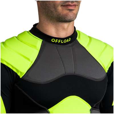 Защита плеч для регби взрослая черно-желтая OFFLOAD - купить в интернет-магазине