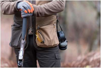 Жилет для стрельбы 500 solognac цвет: кофейный / коричневый - заказать в доставкой в магазине декатлон