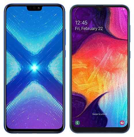 Samsung Galaxy A50 vs Honor 8X – сравнение смартфонов