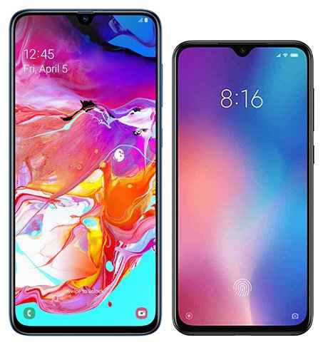 Xiaomi Mi 9 vs Samsung A70 – сравнение смартфонов