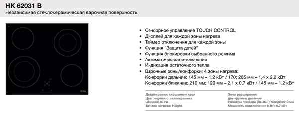 Какая потрeбляемая мощность варочной поверхности?