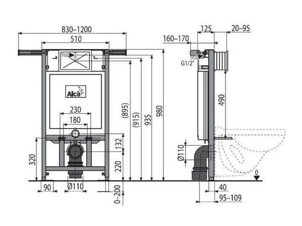 Как самостоятельно установить подвесной унитаз