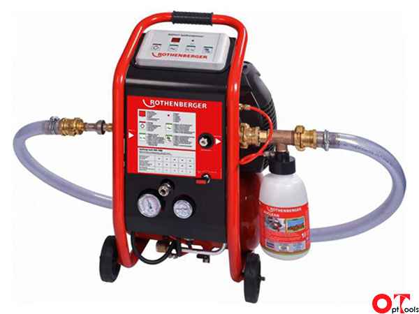 Оборудование для промывки системы отопления: компрессор, аппарат и установка для промывки на фото и видео