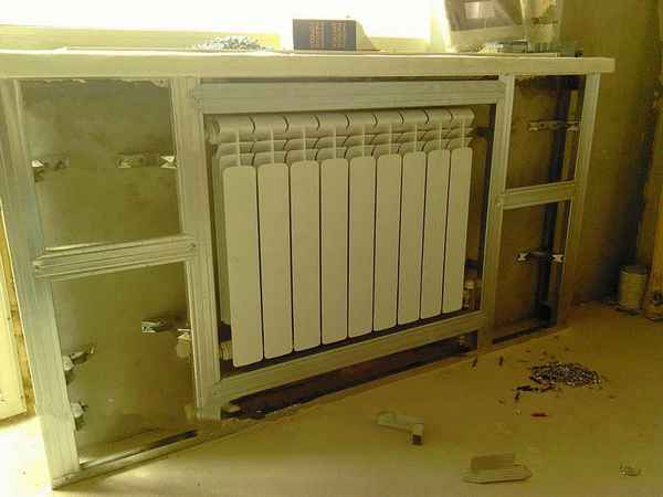Закрыть батарею гипсокартоном: как спрятать батареи отопления в короб, как сделать каркас, заделать радиатор, как закрыть своими руками