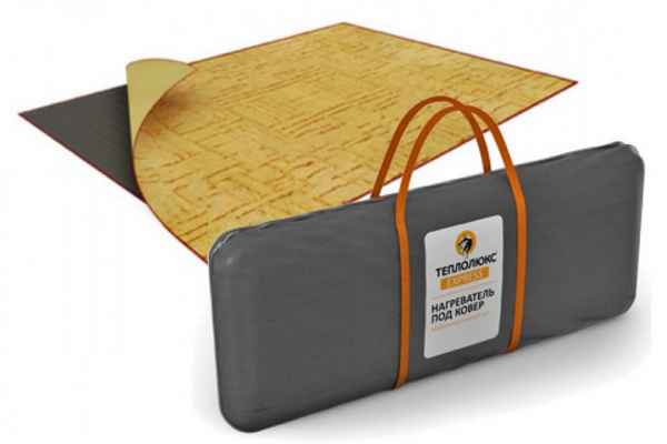 Мобильный теплый пол под ковер на деревянный пол, инфpaкрасный переносной коврик с подогревом под палас, пленочный электрический пол