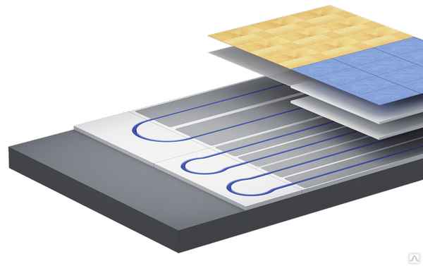 Виды настильной системы водяного теплого пола