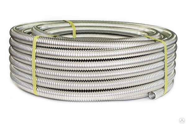 Гофрированная нержавеющая труба для теплого пола