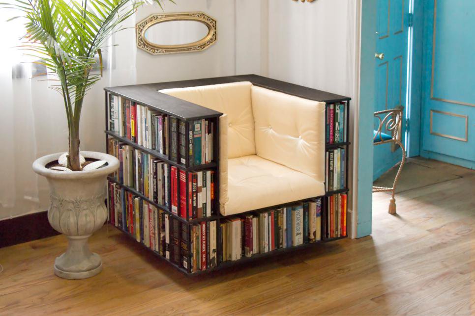 Уникальное кресло-шкаф для книг: фото, идеи для дома