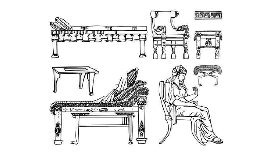 Мебель Древней Греции