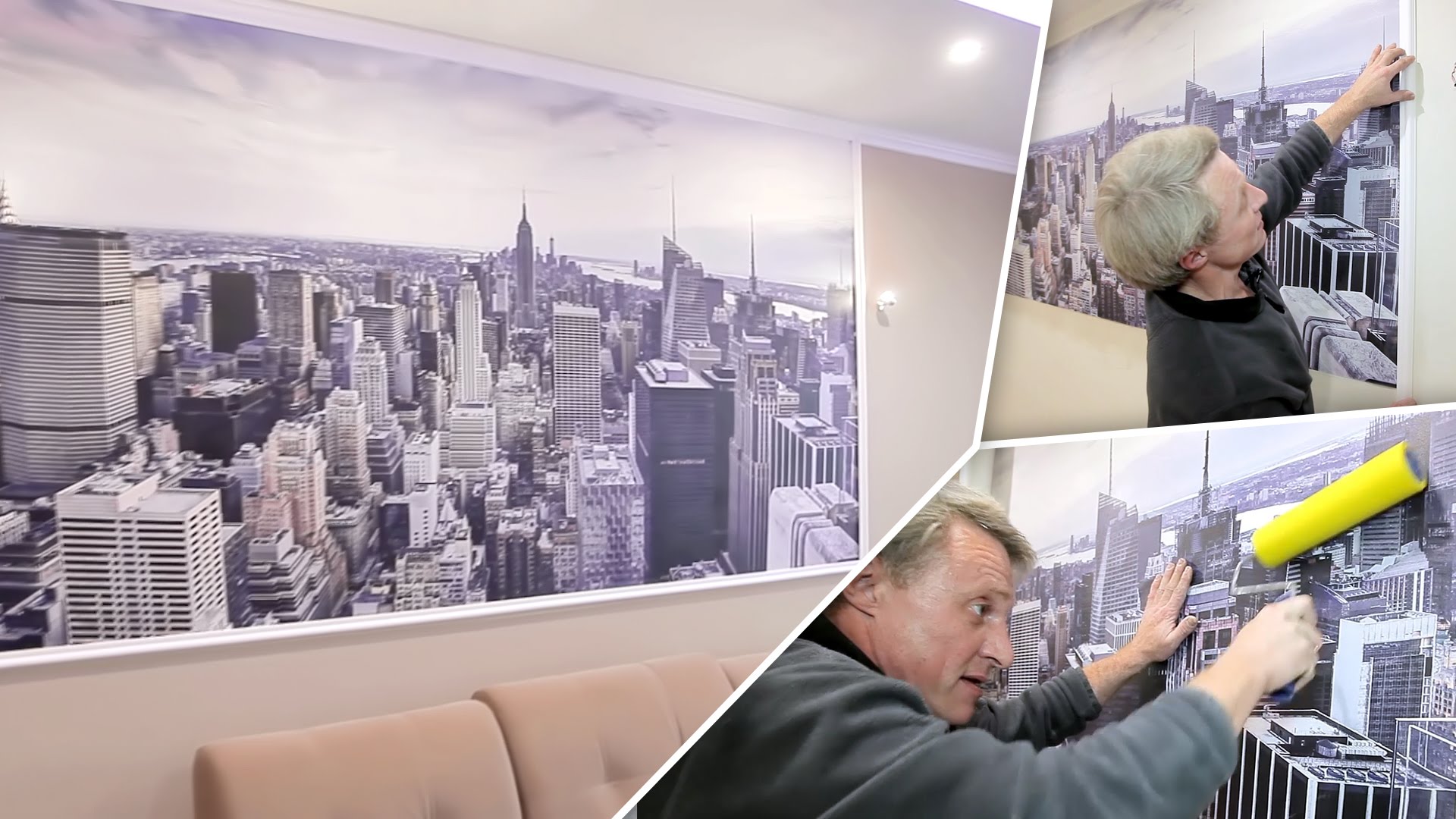 Как клеить фотообои в 3 этапа