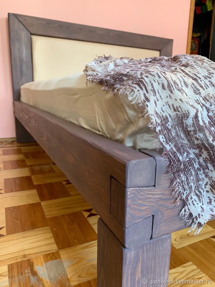 Как я делал изголовье для кровати своими руками из обожженного дуба