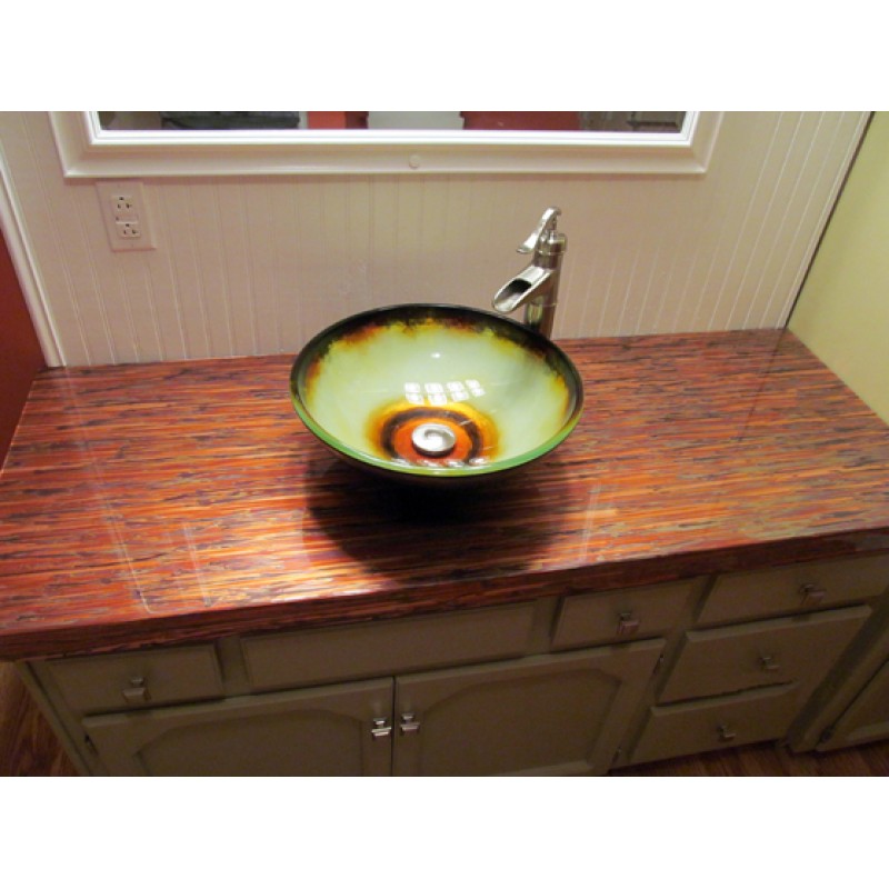 Продолжая тему меди на кухне: столешницы